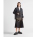 PP Embroidered fabric mini-bag – Black/Beige