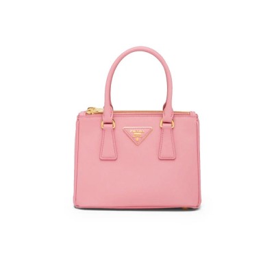 PP Galleria Saffiano Leather Micro-Bag in Petal Pink