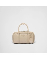 PP Small antique nappa leather top handle bag – Desert Beige