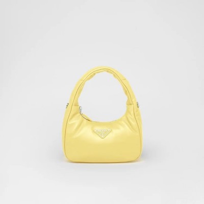 PP Soft padded nappa leather mini-bag – Citron Green