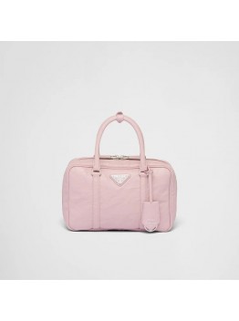 PP Medium antique nappa leather top handle bag – Alabaster Pink