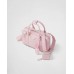 PP Medium antique nappa leather top handle bag – Alabaster Pink
