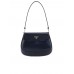 PP Cleo Brushed Leather Shoulder Bag with Flap in Baltic Blue