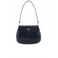 PP Cleo Brushed Leather Shoulder Bag with Flap in Baltic Blue