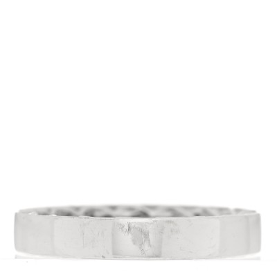 18K White Gold Symphony Golden Gate Band Ring 52 6