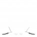 18K White Gold Diamond Black Sapphire Fantasia Drop Earrings