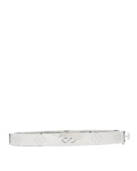 18K White Gold Diamond Medium Love in Verona Bangle Bracelet