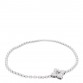 18K White Gold Diamond Small Venetian Princess Flower Stretch Bracelet