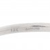 18K White Gold Diamond Large Inside Outside Hoop Earrings