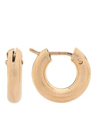 18K Yellow Gold Everyday Huggie Hoop Earrings