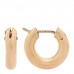18K Yellow Gold Everyday Huggie Hoop Earrings