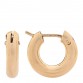 18K Yellow Gold Everyday Huggie Hoop Earrings