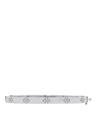 18K White Gold Narrow Love in Verona Bangle Bracelet