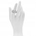 18K White Gold Diamond Rock & Diamonds Ring 53 6.5