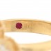 18K Yellow Gold Diamond Small Venetian Princess Flower Ring 53 6.25