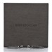 18K White Gold Black Diamond Inside Outside Hoop Earrings