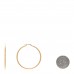 18K Yellow Gold 45mm Hoop Earrings