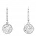 18K White Gold Diamond Drop Earrings