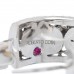 18K White Gold Diamond Granada Hoop Earrings