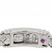 18K White Gold Diamond Woven Silk Ring 52 6