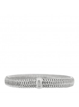 18K White Gold Primavera Flex Bangle Bracelet