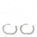 18K White Gold Diamond .76ctw Inside Out Hoop Earrings