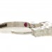 18K White Gold Diamond .70ct Huggie Hoop Earrings