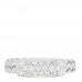 18K White Gold Diamond Woven Silk Ring 52 6