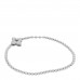 18K White Gold Diamond Small Venetian Princess Flower Stretch Bracelet