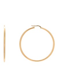 18K Yellow Gold 45mm Hoop Earrings