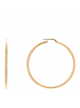 18K Yellow Gold 45mm Hoop Earrings