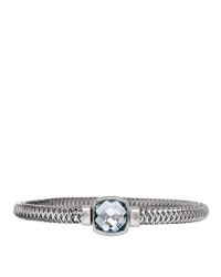 18K White Gold Blue Topaz Primavera Stretch Bracelet