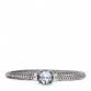 18K White Gold Blue Topaz Primavera Stretch Bracelet