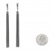 Metal Monogram Loulou Tassel Earrings Silver
