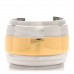 Metal Two Tone Cuff Bracelet Gold Silver