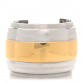 Metal Two Tone Cuff Bracelet Gold Silver