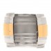 Metal Two Tone Cuff Bracelet Gold Silver