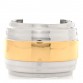 Metal Two Tone Cuff Bracelet Gold Silver