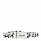 Metal Curb Chain Bracelet Oxidized Silver