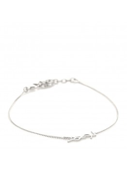 Brass Monogram Charm Bracelet M Mirror