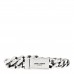 Metal Curb Chain Bracelet Oxidized Silver