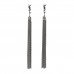 Metal Monogram Loulou Tassel Earrings Silver