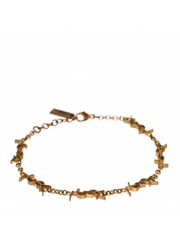 Brass Monogram Charm Bracelet