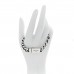 Metal Curb Chain Bracelet Oxidized Silver