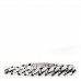 Metal Curb Chain Bracelet Oxidized Silver