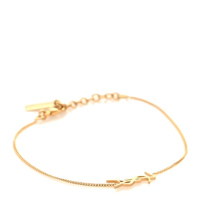 Brass Monogram Charm Bracelet