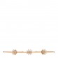 18K Rose Gold Diamond Starburst Cuff Bracelet