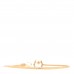 18K Yellow Gold Diamond Horseshoe Bangle Bracelet