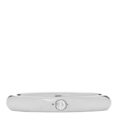 Platinum Diamond Elsa Peretti Band Ring 49 5