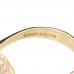 18K Yellow Gold Diamond Elsa Peretti Bean Wire Ring 47 4.25